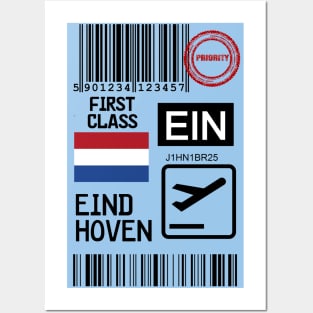 Eindhoven Netherlands travel ticket Posters and Art